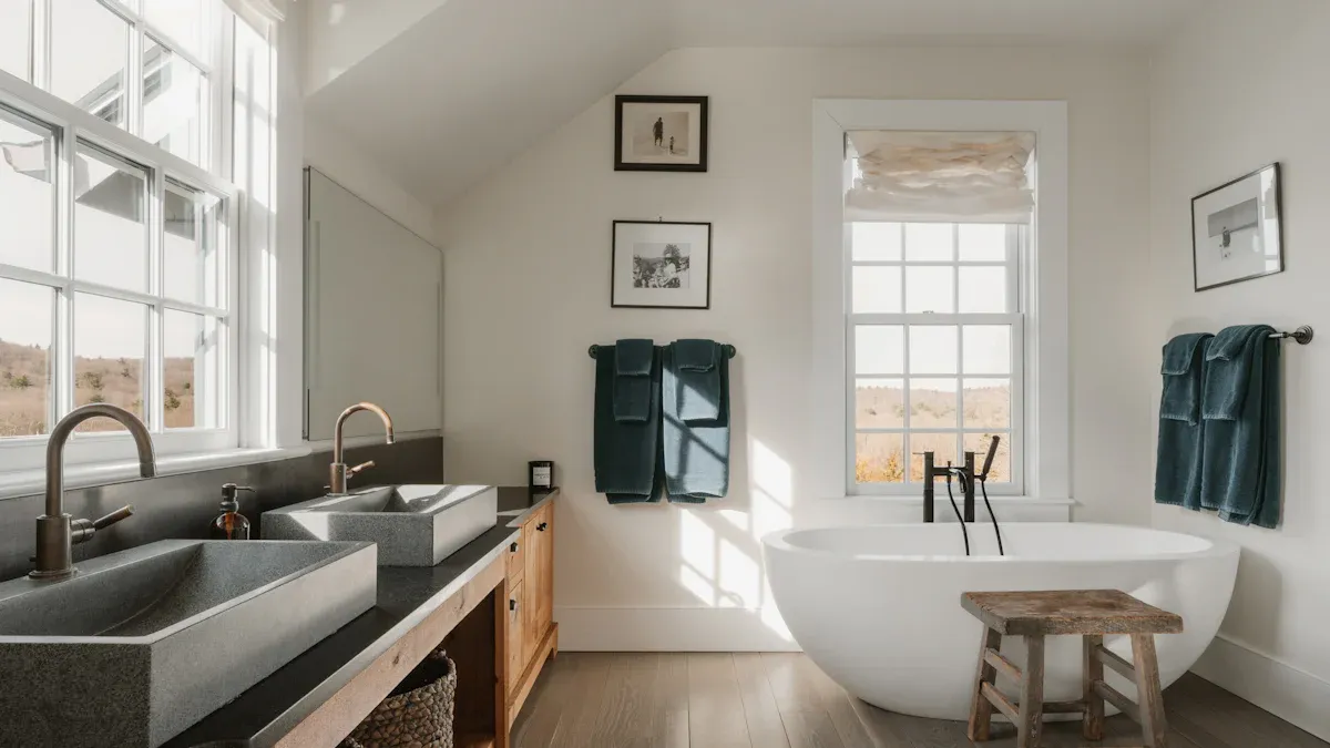 Modern Farm Sink Bathroom Vanity Ideas for a Fresh Look